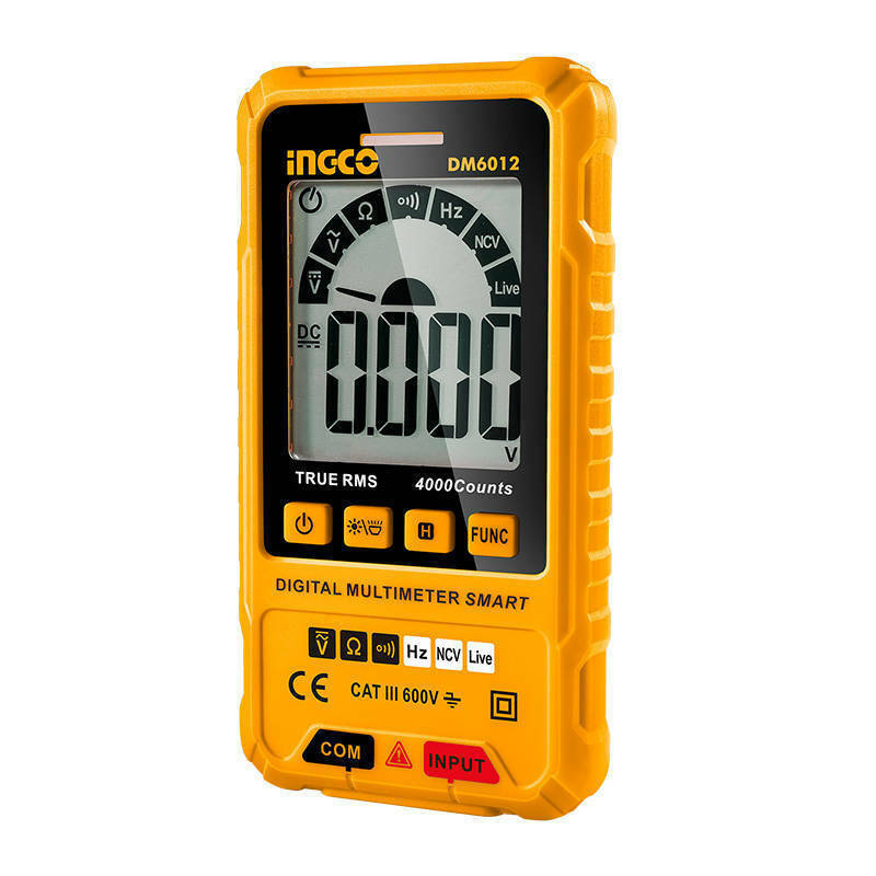 Ingco DM6012 Ψηφιακό Πολύμετρο True RMS με Μέτρηση AC / DC / Αντίστασης